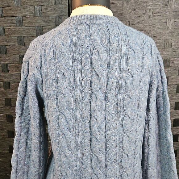 Gap Blue Lambswool Blend Oversized Chunky Sweater Size XS - Picture 7 of 10